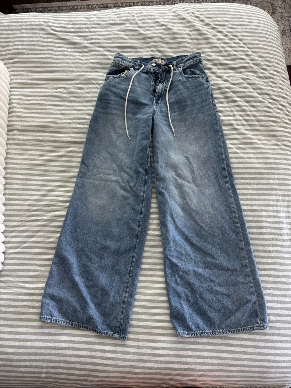 Madewell Wide-Leg Jeans with Drawstring